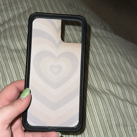 Wildflower brown heart case with popsocket - Picture 4 of 5